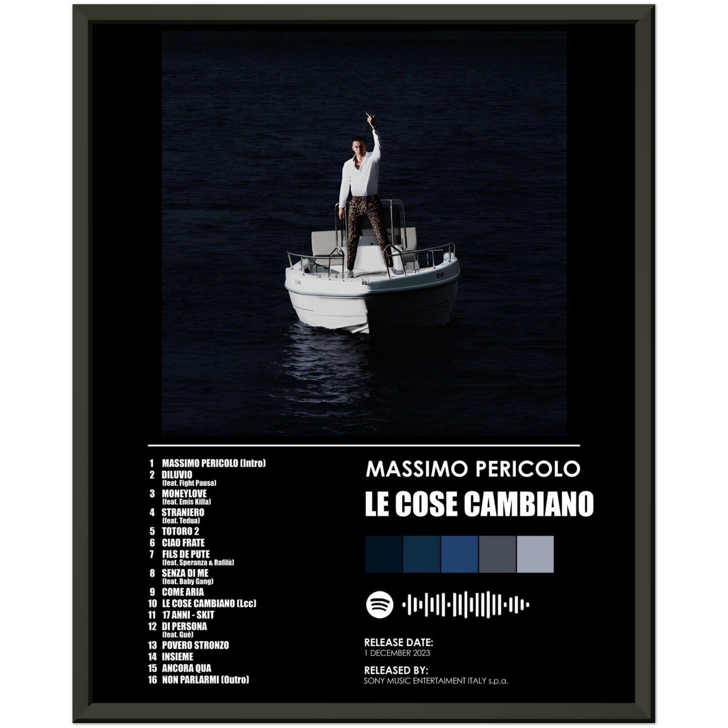 Poster album "Le cose cambiano" (Massimo Pericolo)