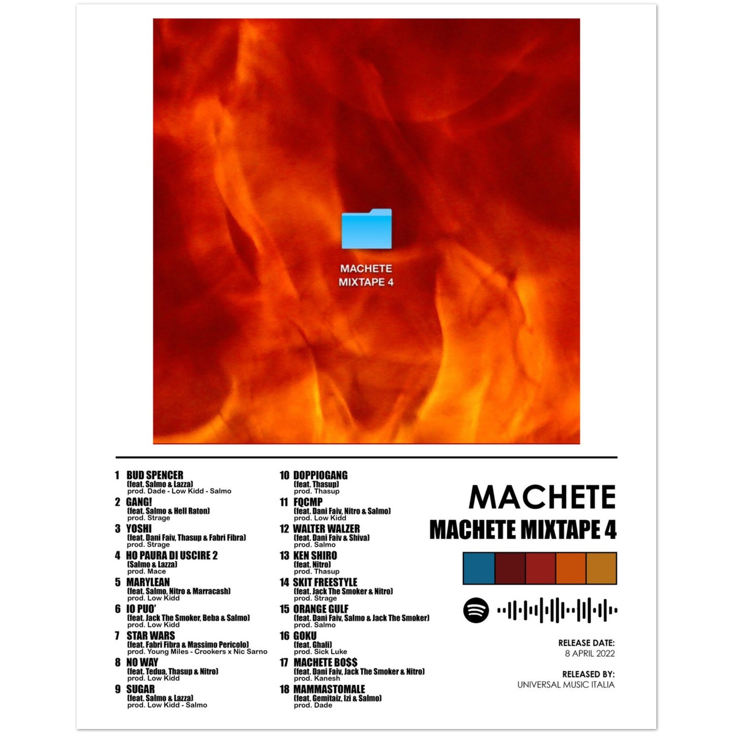 Poster album "Machete mixtape 4" (Machete)