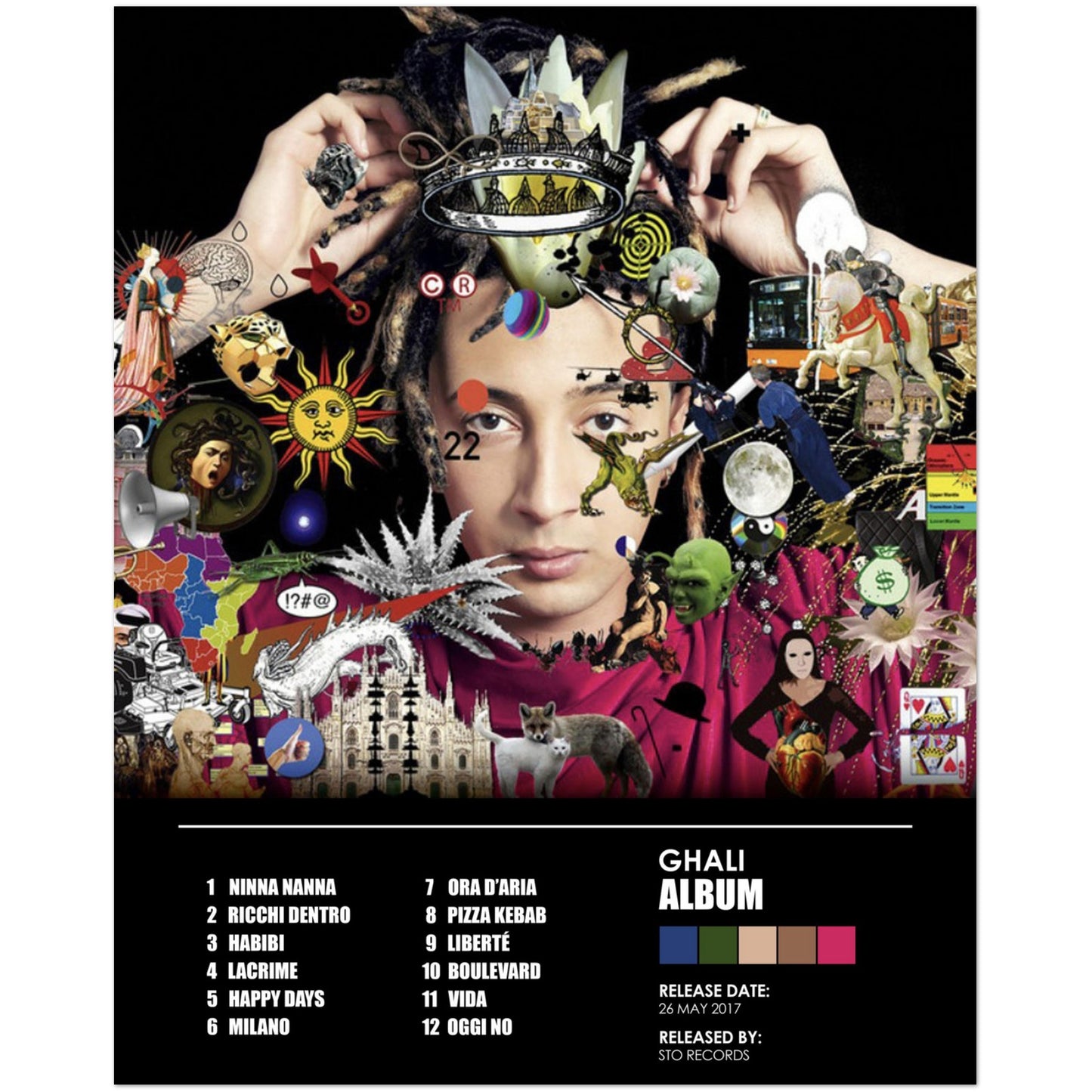 Poster album "Album" (Ghali)