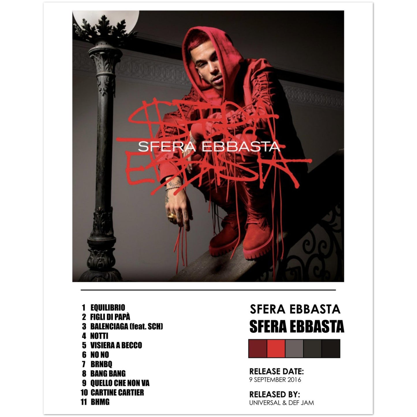 Poster album "Sfera Ebbasta" (Sfera Ebbasta)