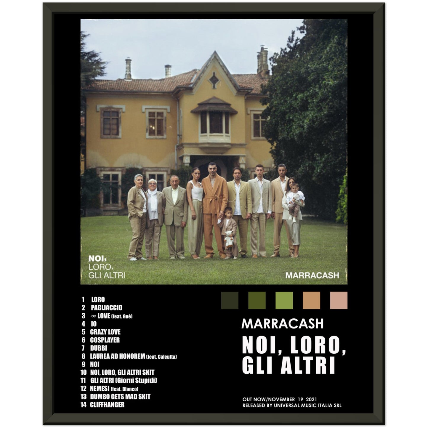 Poster album "Noi, loro, gli altri" (Marracash)