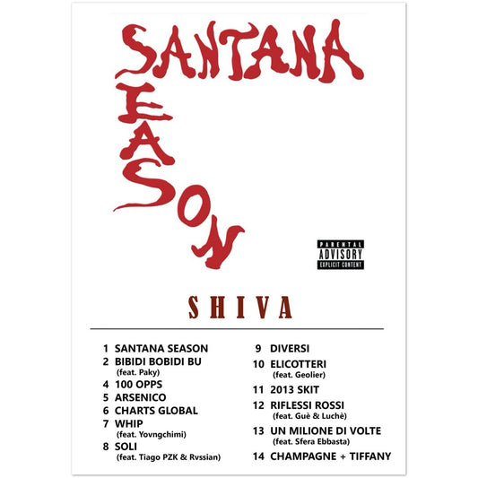 Poster album "Santana Season" (Shiva)