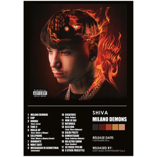 Poster album "Milano Demons" (Shiva)