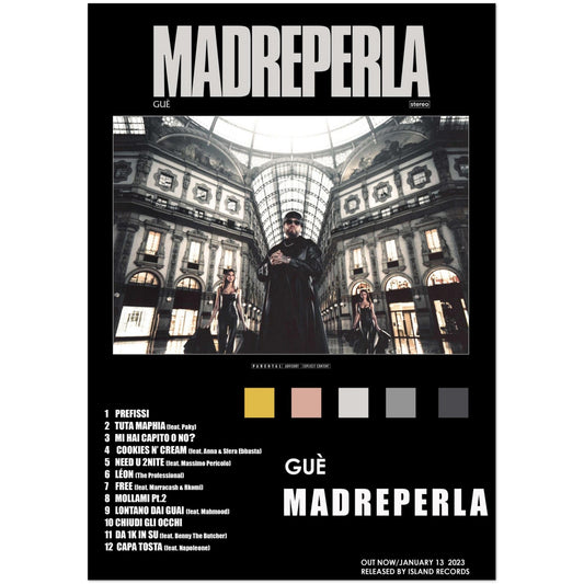 Poster album "Madreperla" (Guè) 