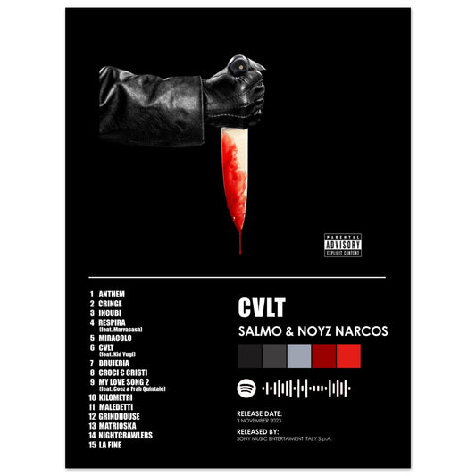 Poster album "CVLT" (Salmo & Noyz Narcos)