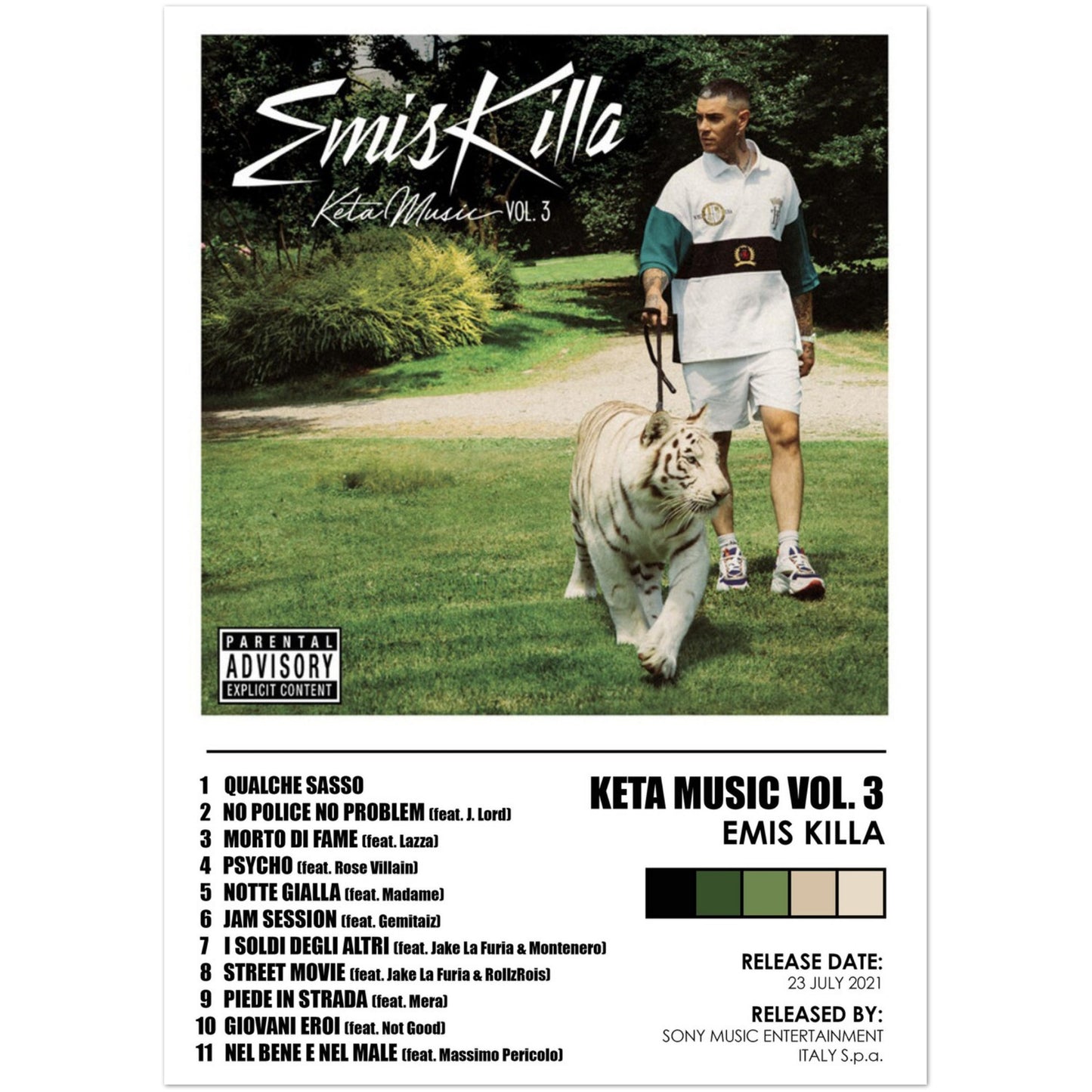 Poster "Keta Music Vol. 3" (Emis Killa)