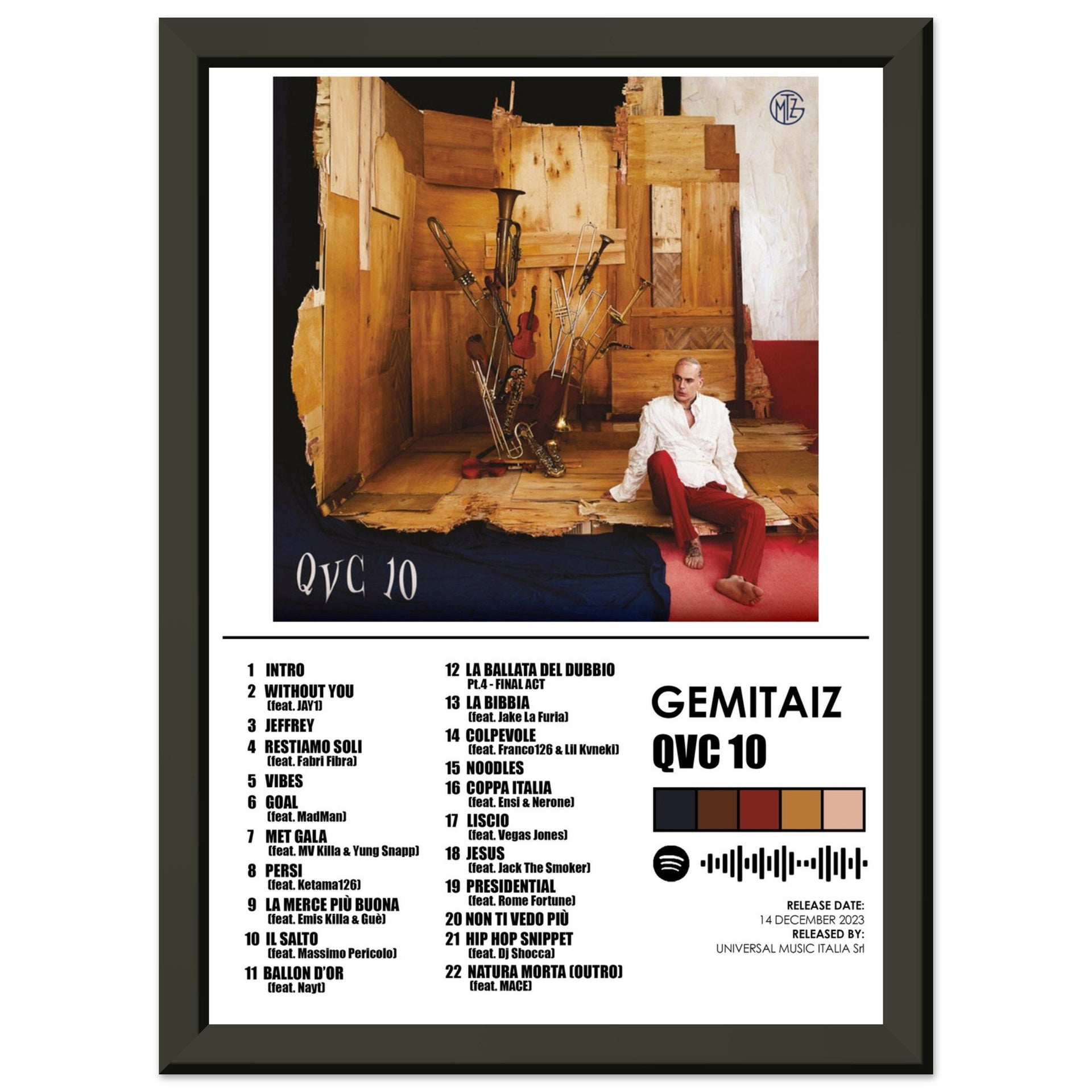 Poster album QVC 10 (Gemitaiz) – 4posterplace