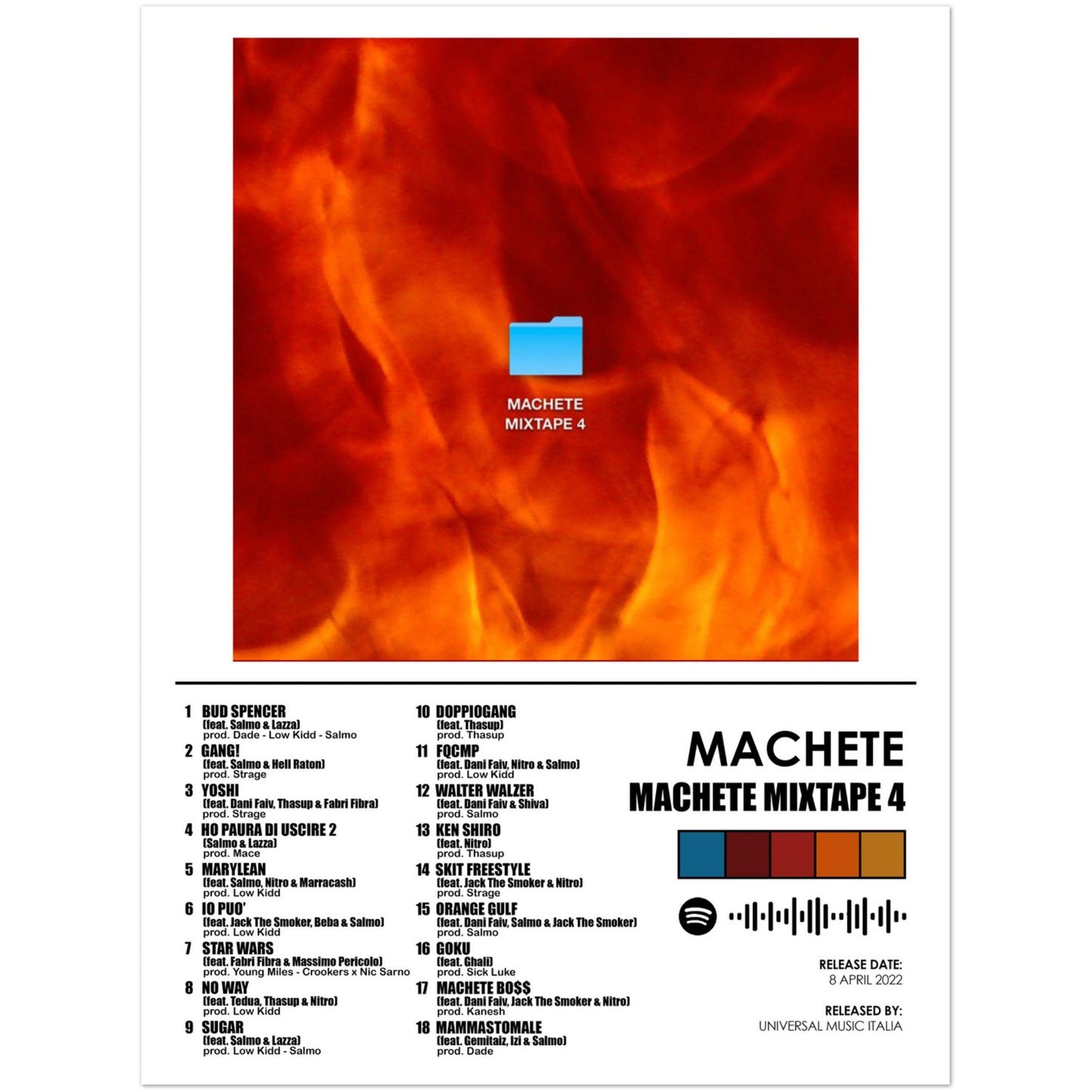 Poster album "Machete mixtape 4" (Machete)