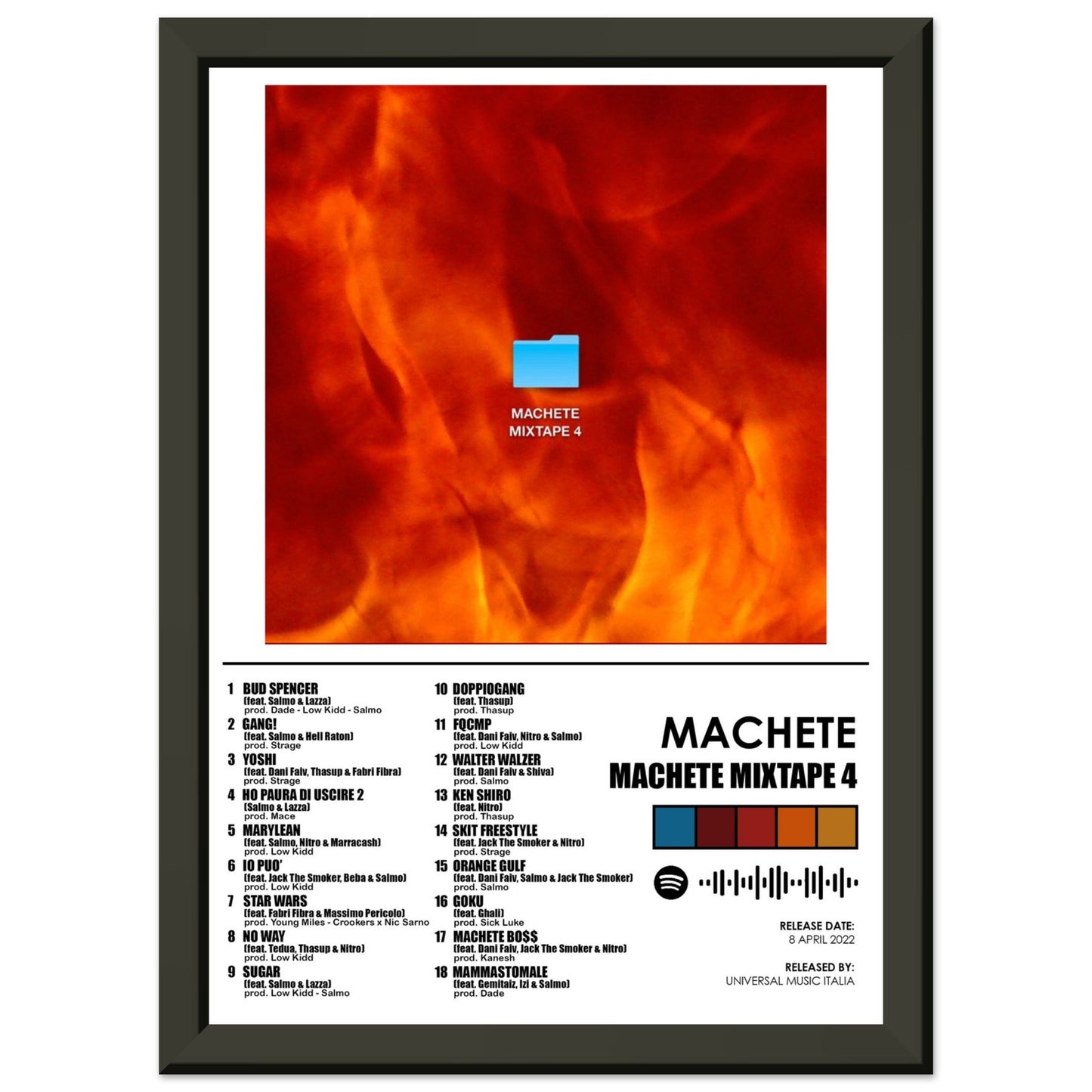 Poster album "Machete mixtape 4" (Machete)