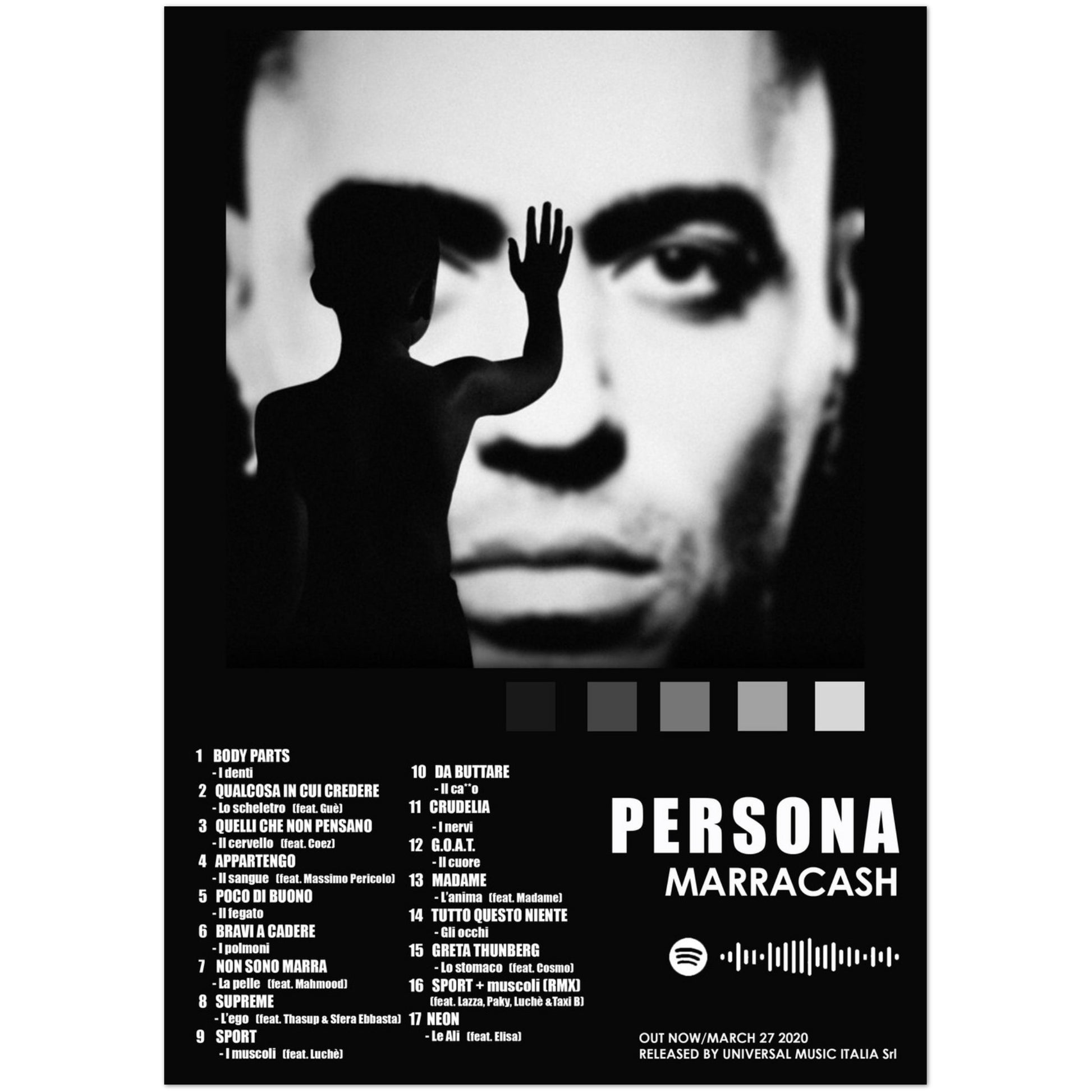 Poster album Persona (Marracash) – 4posterplace
