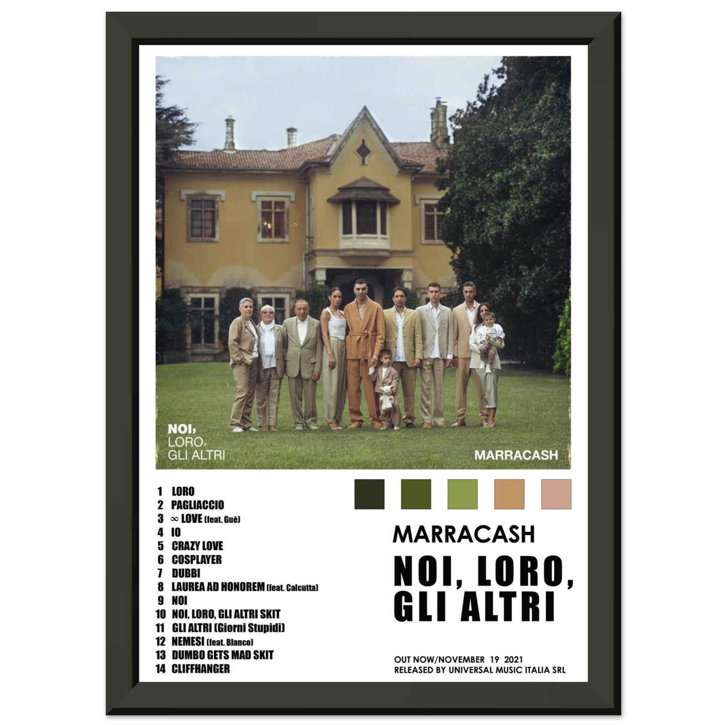Poster album "Noi, loro, gli altri" (Marracash)