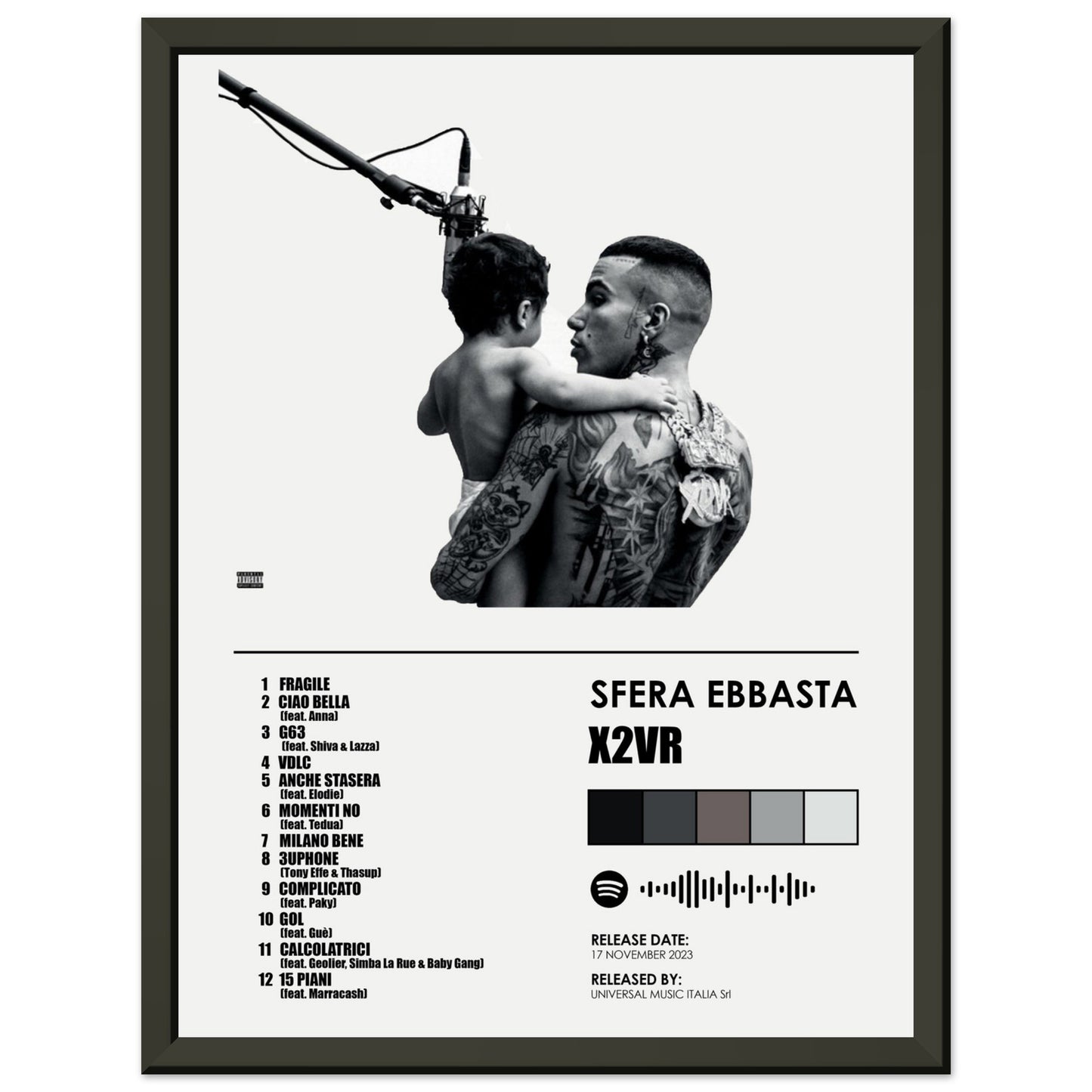 Poster X2VR (Sfera Ebbasta) – 4posterplace