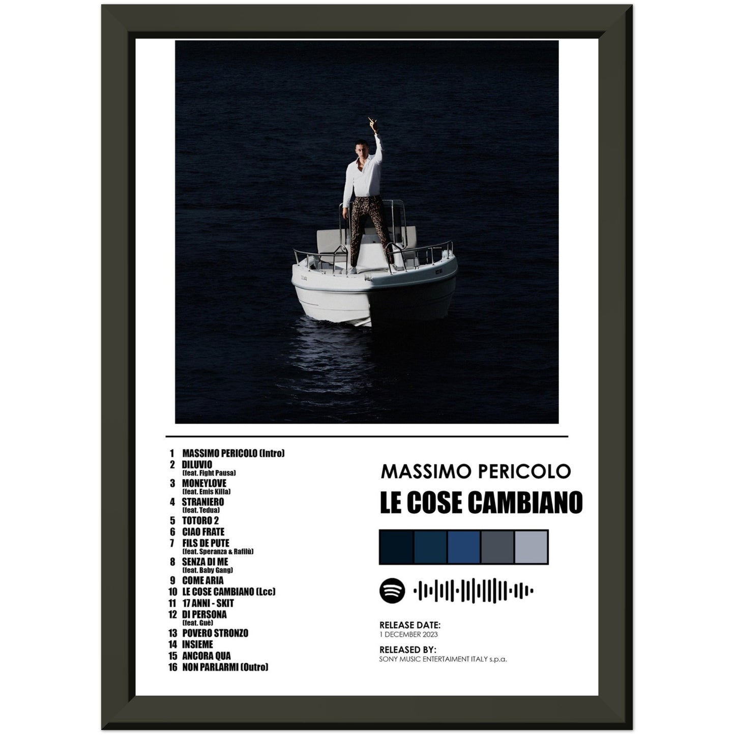 Poster album "Le cose cambiano" (Massimo Pericolo)