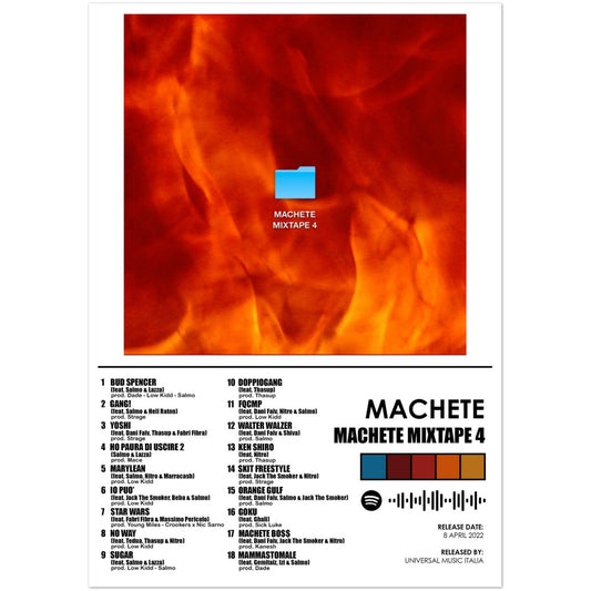 Poster album "Machete mixtape 4" (Machete) 